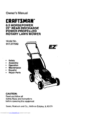 Craftsman 917.377542 Owner's Manual