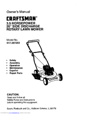 Craftsman 917.387203 Owner's Manual