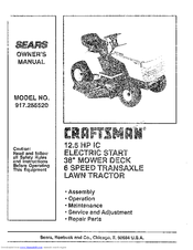 Craftsman 917.25552 Owner's Manual