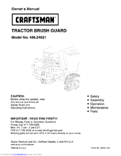 Craftsman 486.24621 Owner's Manual