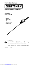 Craftsman 51461 Instruction Manual