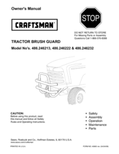 Craftsman ASF 486.246213 Owner's Manual