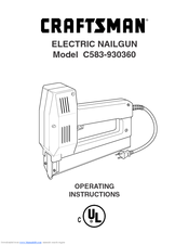 Craftsman C583-930360 Operating Instructions Manual