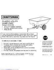Craftsman 610.24489 User Manual