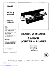 Craftsman 149.236321 Owner's Manual