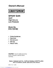 Craftsman 919.15519 Owner's Manual