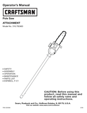 Craftsman 316.79246 Operator's Manual