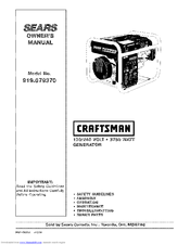 Craftsman 919.67937 Owner's Manual