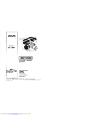 Craftsman 919.679501 Instruction Manual