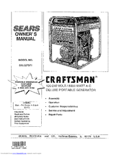 Craftsman DELUXE 580.327071 Owner's Manual