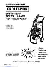 Craftsman 919.670280 Owner's Manual
