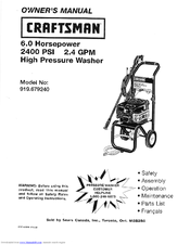 Craftsman MGP-879240 Owner's Manual
