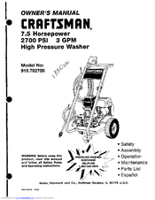 Craftsman 919.7627 Owner's Manual