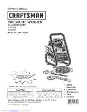 Craftsman 580.752010 Owner's Manual
