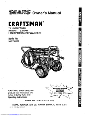 Craftsman 580.763000 Owner's Manual