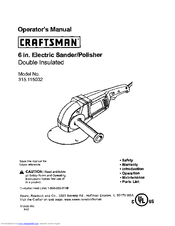 Craftsman 315.115032 Operator's Manual