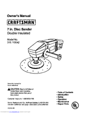 Craftsman 315.115042 Owner's Manual