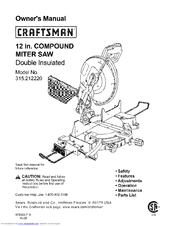 Craftsman 315.212220 Owner's Manual