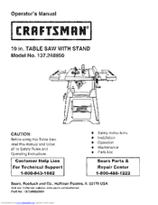 Craftsman 137.248850 Manuals | ManualsLib