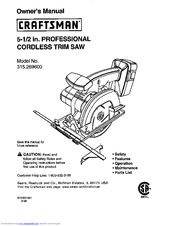 Craftsman 315.2696 Owner's Manual