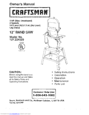 Craftsman 137.224320 Owner's Manual