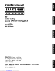 Craftsman 351.21 4300 Operator's Manual