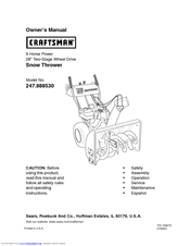 Craftsman 247.88854 Owner's Manual