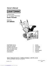Craftsman 247.888550 Owner's Manual