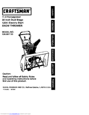 Craftsman 536.881130 Instructions Manual