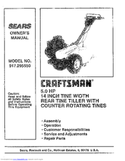 Craftsman 917.29555 Owner's Manual