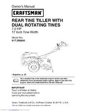 Craftsman 917.29604 Owner's Manual