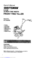Craftsman FRONT TINE TILLER 917.29239 Owner's Manual