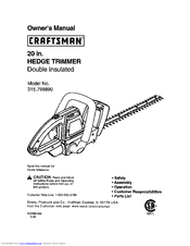 Craftsman 315.798890 Owner's Manual