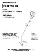 Craftsman Weedwacker 316.791940 Operator's Manual