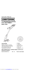 Craftsman 74528 Instruction Manual
