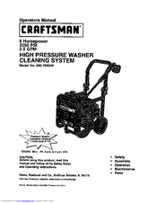 Craftsman 580.768030 Operator's Manual