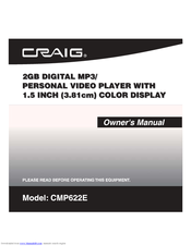 Craig CMP622E Owner's Manual