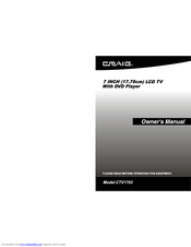 Craig CTV1703 Owner's Manual