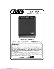 Crate Amplifier User Manuals Download | ManualsLib