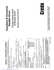 Creda HB48165 Instructions/Recipe Book