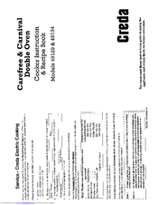 Creda 49134 Instructions/Recipe Book