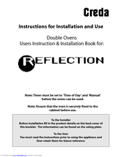 Creda HB48197 Instruction & Installation Manual