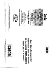 Creda HB86315 Instruction Book
