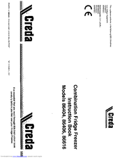Creda HB86616 Instruction Book
