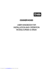Creda CRC90 Nstallation And Operations Manual
