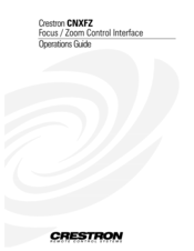 Crestron CNXFZ Operation Manual