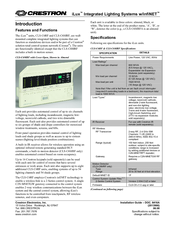 Crestron iLux CLS-C6RF Series Specifications