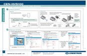 Crestron CEN-NVS100 Quick Start Manual