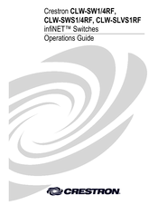 Crestron infiNET CLW-SWS1RF Operation Manual