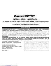 CrimeStopper Super Page V CS-2014TW2 Installation Handbook